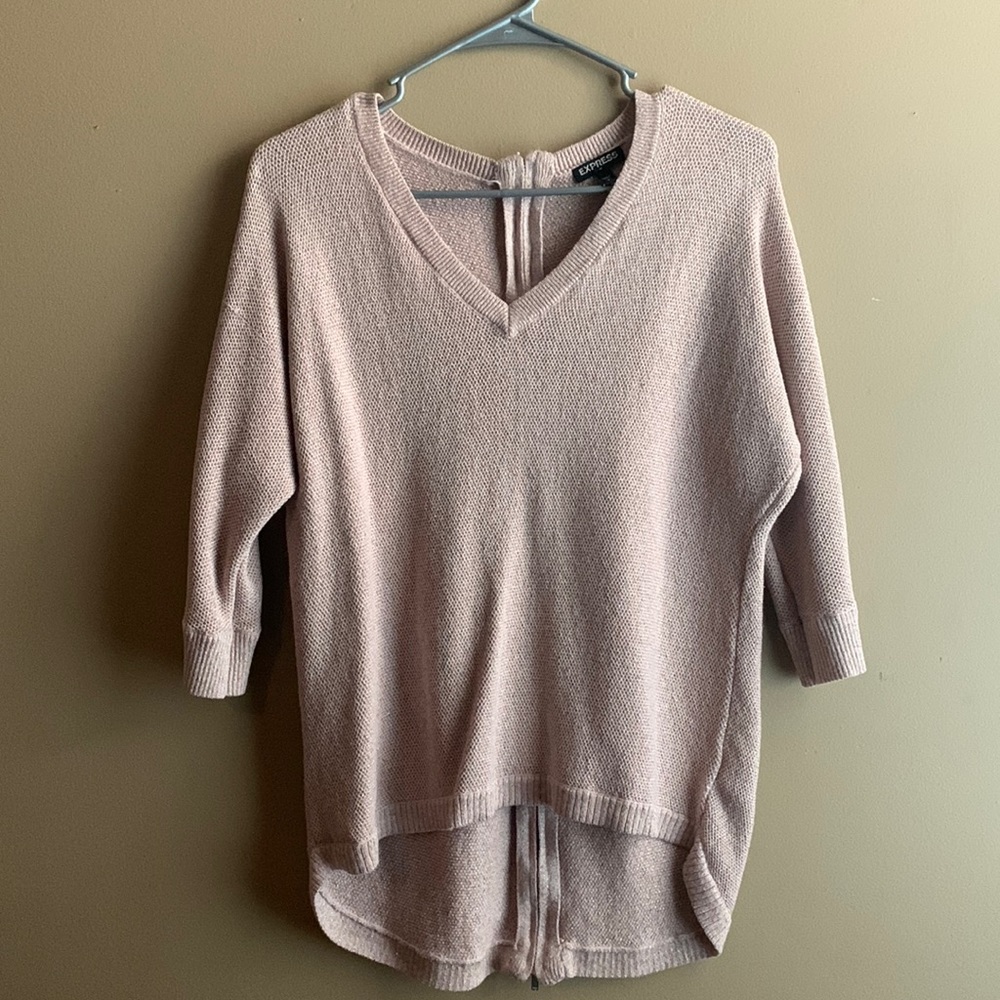 Sparkly pink sweater from Express. Size small